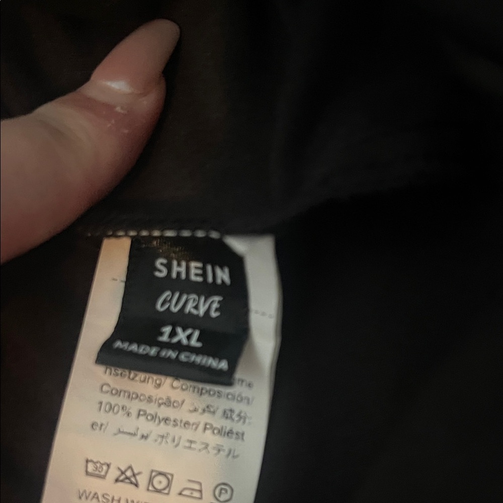 SHEIN Curve Black Pants - Picture 2 of 3